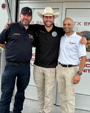 Drs. Winckler, Troutman, and Desai pose together.